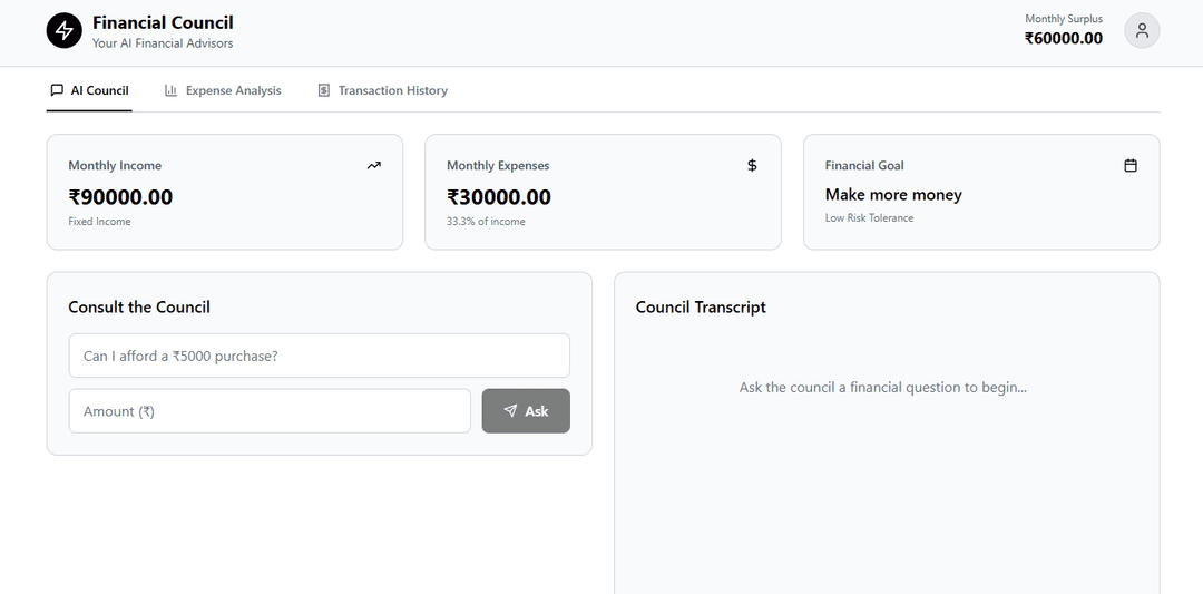 Fincil - AI Financial Council